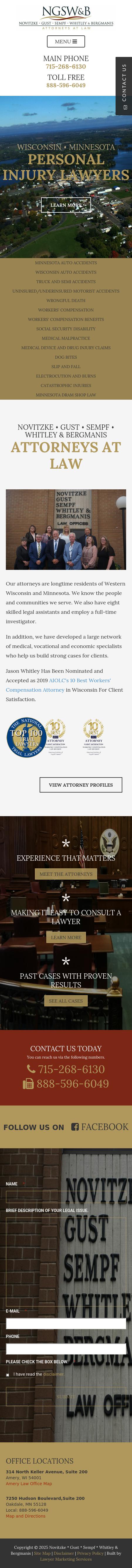 Novitzke, Gust, Sempf, Whitley & Bergmanis - Woodbury MN Lawyers