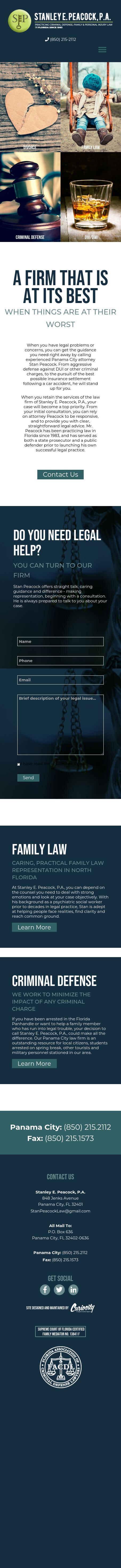 Stanley E. Peacock, P.A. - Panama City FL Lawyers